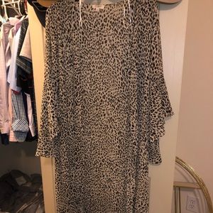 Cheetah print kimono